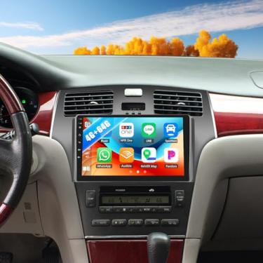 Imagem de 4G + 64G Android 13 estéreo automotivo para Lexus ES250 ES300 ES330 2001-2006 tela sensível ao toque de 9 polegadas com CarPlay Android Auto Bluetooth previsão do tempo 59UI Navegação GPS Wi-Fi Rádio