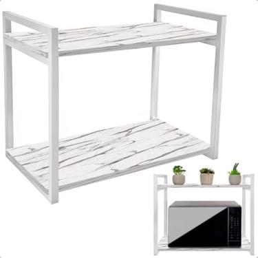 Imagem de Prateleira para Micro-ondas Suporte Nicho para Cozinha Spen (Branco/Vulcano)