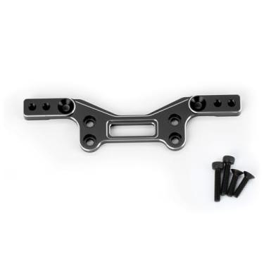 Imagem de Aluminum Alloy Rear Damper Plate Upgrade, Extended Design for ARRMA 1/14 Typhon Grom, Improves Suspension & Camber Angle (Black)