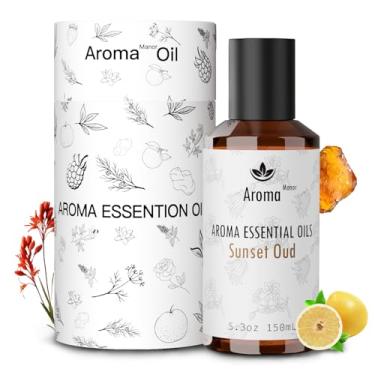 Imagem de Óleo essencial Sunset Oud Hotel, óleo difusor, óleo de fragrância para fabricação de velas, 150 ml, noite de luxo, pimenta preta e cardamomo, âmbar, cedro, vetor e mais