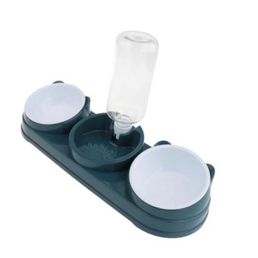 Imagem de Whtkoph Conjunto 3 em 1 para Gatos, Tigelas de Comida, Alimentador Automático, para Comida úmida E Seca, Gatos Criados para Beber E Alimentar, Azul