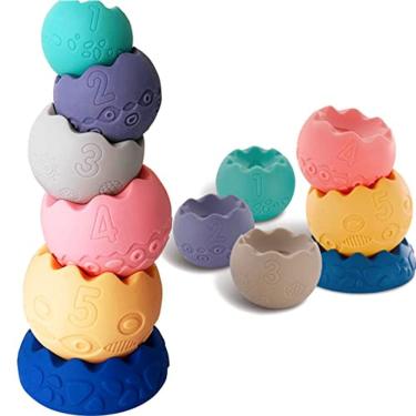 Imagem de Brinquedos de empilhamento de bebês para bebês 6 9 12 18 meses, Sensory St