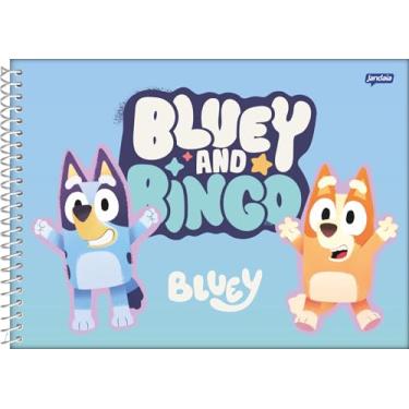 Imagem de Jandaia - Caderno Espiral Cartografia 275x200mm CD 80Fls Bluey And Bingo FSC