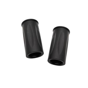 Imagem de Snmzlc Pegas de guidão de bicicleta, mini alças curtas de bicicleta, comprimento 66 mm/2,6 pol., para BMX, montanha, MTB, cruzador de praia, scooter, bicicleta dobrável, macia e confortável