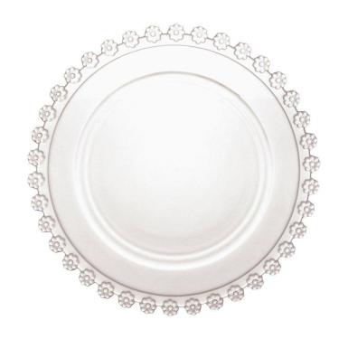 Imagem de Sousplat Wolff Daisy de Cristal Incolor 32cm