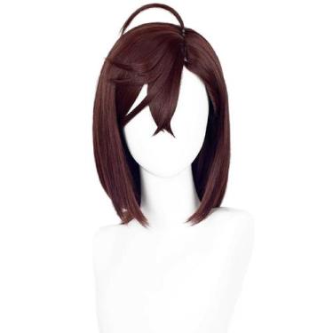 Imagem de Peruca Wiggy Mermaid Momo Ayase Peruca Cosplay Brown Bob Hair