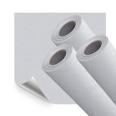 Imagem de Kit 3 Rolos Papel de Parede Adesivo Lavavel Arabesco Cinza Claro 15M -