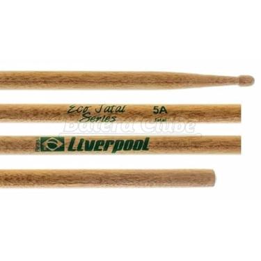 Imagem de Baqueta Liverpool Eco Jataí Padrão 5A EJA-5AM com Ponta de Madeira Exotic Brazilian Hardwood