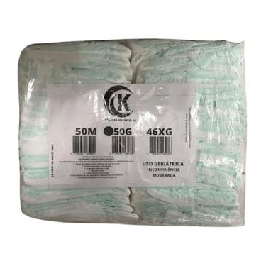 Imagem de Fralda Geriátrica Adulto Segunda Linha Com 50 Unidades Tamanho M G XG Incontinência Moderada (Grande)