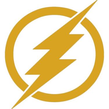 Imagem de NBFU Decalques Iluminação Flash (Ouro Metálico) (conjunto de 2) Adesivos de Vinil Premium Impermeáveis para Laptop Acessório de Telefone Capacete Janela de Carro Para-choque Caneca Tuber Cup Porta Decoração Parede