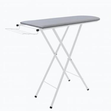 Imagem de Tábua de Passar Roupa Mesa Passadeira Dobrável com Regulagem(Branco - 4 Pés)