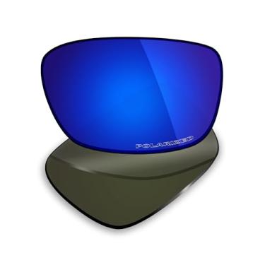 Imagem de Mryok Lentes de reposição polarizadas Plus para óculos de sol Oakley Drop Point OO9367, HD Polarized, proteção UV, resistente a impactos e ajuste perfeito - Deep Blue