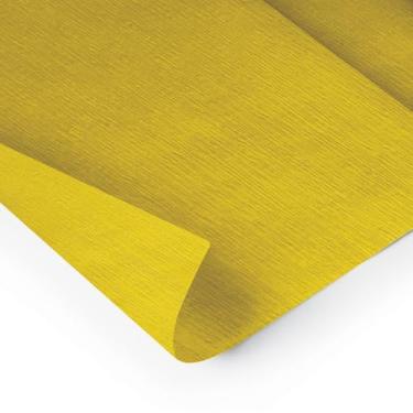 Imagem de Kit de Papel Crepom, Ridet, 48 cm x 2 m, Amarelo, Pacote com 10