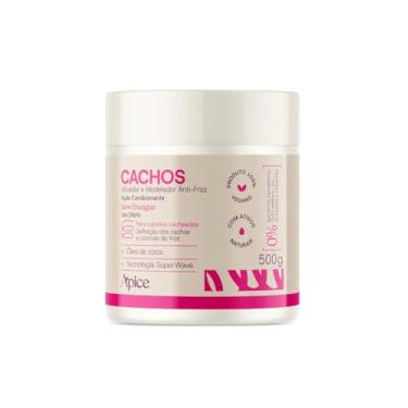 Imagem de Ativador De Cachos Apice Nova Fragrância Vegano Anti Frizz Creme De Pentar Uso Diario 500g