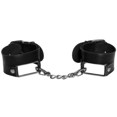 Imagem de Algema Bracelete Lyon Bracelete Erótico com Corrente, Bedin Premium, Ajuste Seguro DX1853 (PRETO)