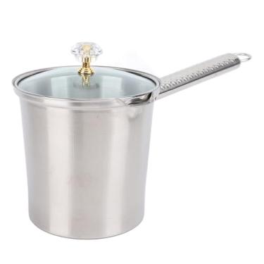 Imagem de ZAWELIYO Jarra para Espuma de Leite de 700ml, Jarra para, Bule Multifuncional de Aço Inoxidável Com Alça Longa, Ideal para Fazer café e chá, Jarras de Art Barista Copo para Jarro de