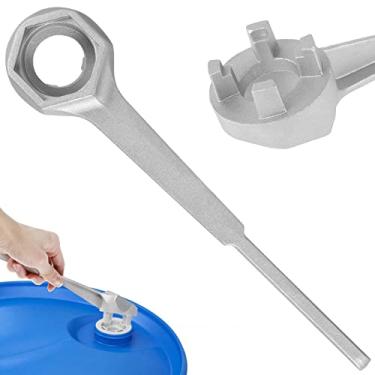 Imagem de [-] Chave de alumínio para tambor de alumínio, ferramenta de abertura de barril resistente, ferramenta manual, abridor portátil, sem faíscas, ferramenta para abrir tambor de 10/15/20/30/55 galões