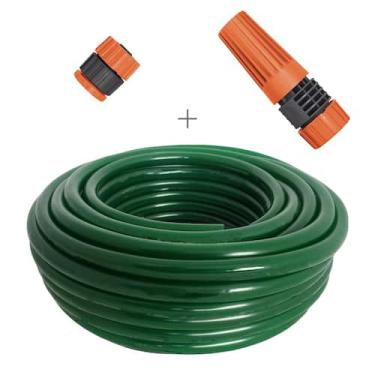 Imagem de Kit mangueira siliconada resistente ao sol 30m flexivel para jardim ve