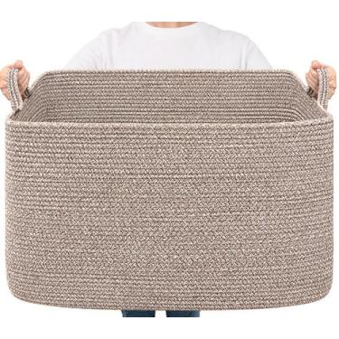 Imagem de Cesto para Manta de Cuerda de Algodón Tejida Goodpick 60x40x35 cm 85L