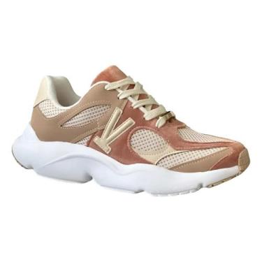 Imagem de Tenis Feminino Vizzano Casual Chunky Leve Confortavel Urbano, Bege, 35