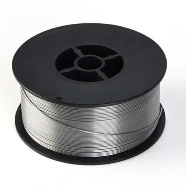 Imagem de Fio MIG sem gás Flux Core, fio de solda de núcleo de fluxo de aço carbono suave 0,030 polegadas de diâmetro 9 kg, carretel de plástico ABS forte fio de solda