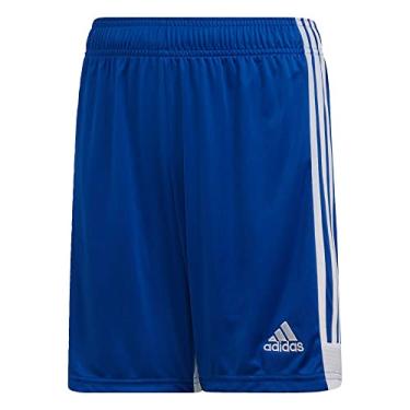 Imagem de Bermuda de futebol Adidas Tastigo 19 AEROREADY Primegreen de modelagem regular e comprimento 1/4, Bold Blue/White, Medium