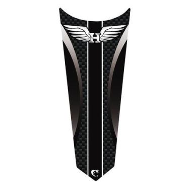 Imagem de Adesivo Faixa Gravata Tanque Moto Honda Asa PRETO - Teu Adesivo, Preto