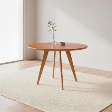 Imagem de Mesa para Sala de Jantar Redonda 109cm sem Vidro Acerola - Cimol