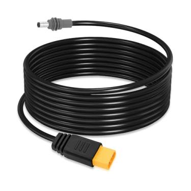 Imagem de ELFCULB Mini cabo XT60 para Sarlink 16AWG XT60 conector macho para DC5521 cabo de alimentação macho para acessórios Starlink Mini (3 m)