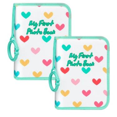 Imagem de Álbum de fotos de bebês Niselity contém 42 fotos 4x6, 2 unidades