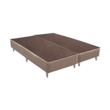 Imagem de Base Sommier Linho Bege Queen (158X198X30) Linho - Ortobom
