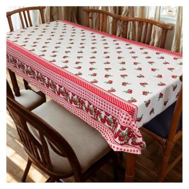 Imagem de Toalha para Mesa 6 Lugares 2,00 x 1,40cm Tecido Oxford Retangular Fácil de Limpar(Modelo - 11)