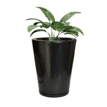 Imagem de Vaso Grande Polietileno P/plantas Liso Casa Jardim Varanda (Preto)