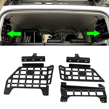 Imagem de Bishop Tate Acessórios para carro, porta-malas traseiras, janela de ambos os lados, organizador de bagagem, kit de prancha pendurada para Toyota FJ Cruiser 2007-2022