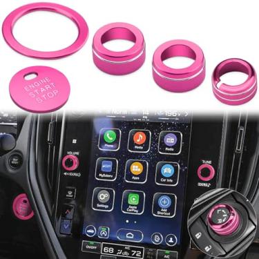 Imagem de auovo Capa de botão de ajuste de volume adequada para Subaru Crosstrek Impreza Accessories 2024 2025/2025 Forester/2020-2025 Outback Legacy/ 22-25 WRX/ 24-25 Ascent Retrovisores Anel de maçaneta (5