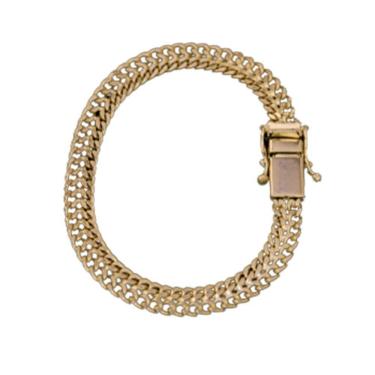 Imagem de Pulseira Grumet Lacraia Fecho Lateral Duplo 7mm Moeda Antiga.