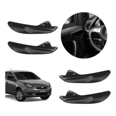 Imagem de Jogo 4 Gatilho Maçanetas Internas Preta Grand Siena Até 2019 - Un / 4 [f103]