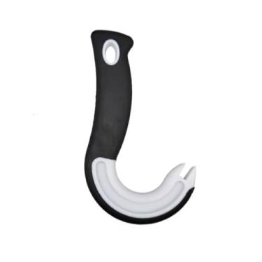 Imagem de Abridor de lata e ferramenta de abridor de garrafa com gancho de fácil aderência – Design de plástico durável para uso doméstico e restaurante, acessório de festa ideal (15,5 x 9 x 0,8 cm, preto)