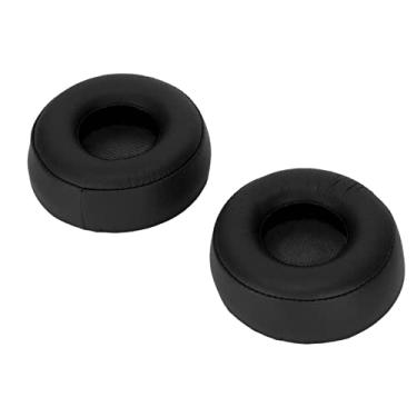 Imagem de SUNGOOYUE Almofadas de Reposição para Fone de Ouvido WH-H800, Couro Proteico e Almofadas de Espuma, Pacote Com 2, Pretas (Preto)