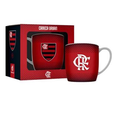 Imagem de Caneca Porcelana Urban 300ml Times - Flamengo - BRASFOOT, FLAMENGO 2