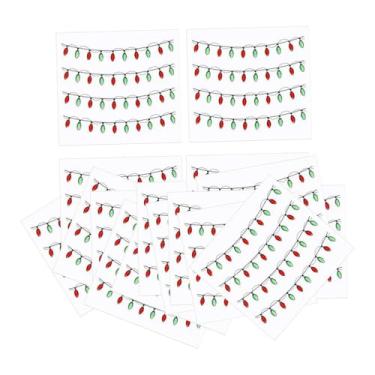 Imagem de Ｂｅｓｇａ Adesivos de luzes de Natal para decoração de festas, impermeáveis, em PVC, para janelas, artesanato natalino e paredes de salas de jogos, 16 Peças