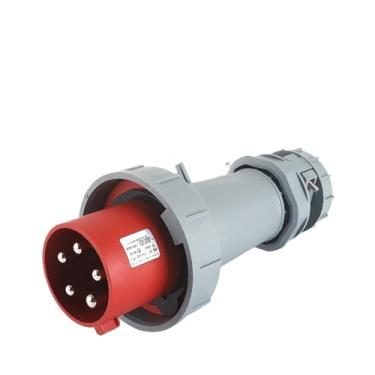 Imagem de FLKPIEGRH Conector de tomada e soquete industrial exposto e oculto móvel plugue oblíquo plugue reto centro de dados fábrica de iluminação de palco (5P 63A IP676H)