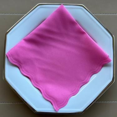 Imagem de Guardanapo de Tecido Oxford Kit 100 Acabamento a Laser 33 x 33 CM Mesa Posta (Pink)