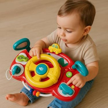 Imagem de Volante Infantil Didatico Musical Com Luz E Som Brinquedo Educativo Para Criancas - Sortida