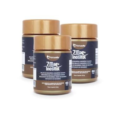 Imagem de Kit 3 und. 7 Magnésios + Inositol. Dimalato Taurato Citrato Bisglicinato Cápsulas