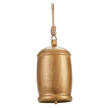 Imagem de RNXRZANK Sino de Natal Rústico de Coleção de Sinos - Novidade Versátil - Carrilhão de Vento Vintage - Decoração de Parede para Porta de Entrada - Festiv, Style F