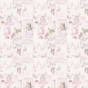 Imagem de Papel De Parede Musica Pássaro Borboleta Adesivo Sala Quarto - LRP