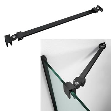Imagem de Barra de suporte para porta de chuveiro, haste de aço inoxidável longa de 15,74 polegadas (400 mm) para fixar a porta de vidro à parede, para painel de vidro sem moldura de 1/4" (6 mm), 5/16" (8 mm