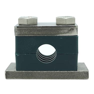 Imagem de Braçadeira de tubo hidráulico de polipropileno série pesada STAUFF de diâmetro externo de 12,7 mm, com placa de base superior SS316 de aço inoxidável e parafusos hexagonais métricos