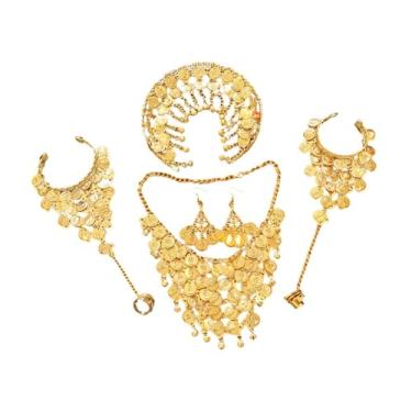 Imagem de simhoa Conjunto de 4 peças de joias femininas para casamento, noiva e madrinha, presente para o Dia dos Namorados, Brincos de Gancho